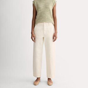 NWT - Everlane Women's Utility Straight-Leg Pant in Bone White - Size 2